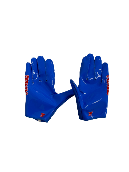 Tavius Robinson Ole Miss Football Player-Exclusive Gloves (Size XL)