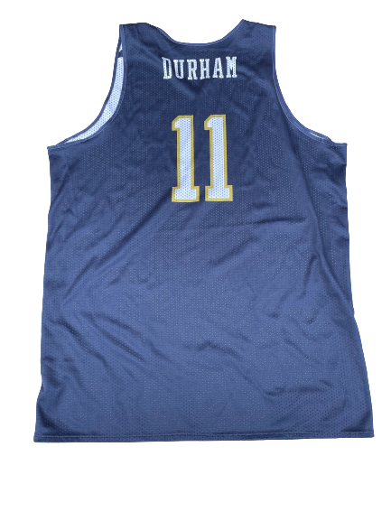 Juwan Durham Notre Dame Basketball Player Exclusive Reversible Practice Jersey (Size XL)