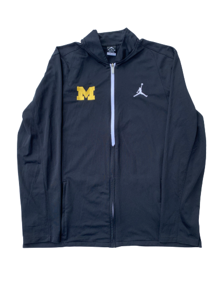 Michigan Basketball Team Issued Jordan Full-Zip Jacket (Size XL)