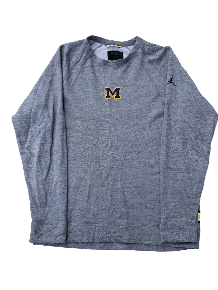 Michigan Basketball Team Issued Jordan Crewneck (Size XL)