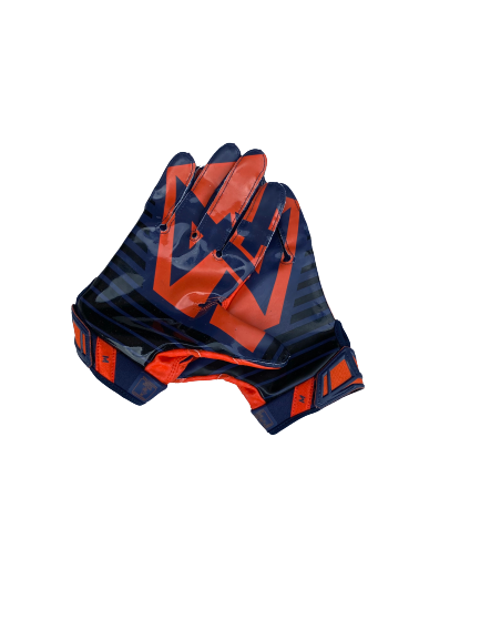 Sean Riley Syracuse Football Player Exclusive "44 Logo" Football Gloves (Size M)