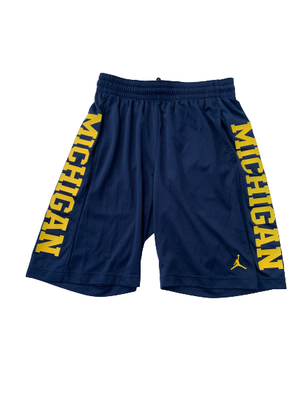 Michigan Basketball Team Issued Jordan Shorts (Size L)