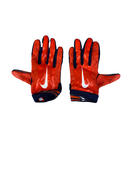 Sean Riley Syracuse Football Player Exclusive "44 Logo" Football Gloves (Size M)