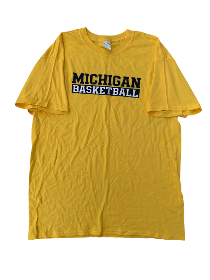 Michigan Basketball Short Sleeve Shirt (Size L)