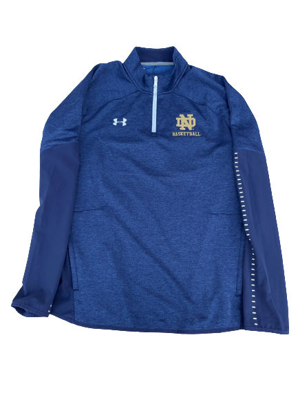 Juwan Durham Notre Dame Basketball Team Issued Quarter Zip Pullover (Size XL)