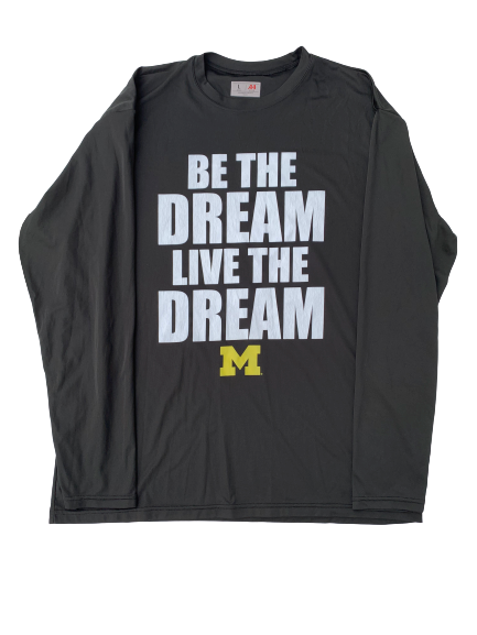 Michigan Basketball Team Exclusive "Be The Dream" MLK Shirt (Size L)