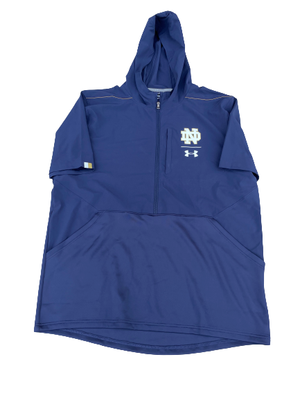 Juwan Durham Notre Dame Basketball Team Issued Short Sleeve Hoodie (Size XL)