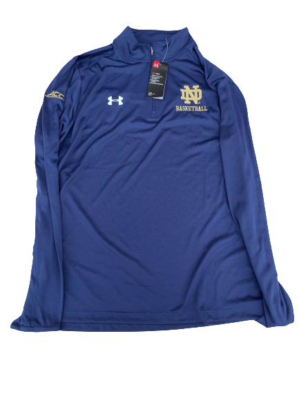 Juwan Durham Notre Dame Basketball Team Issued Quarter Zip Pullover (Size XL)