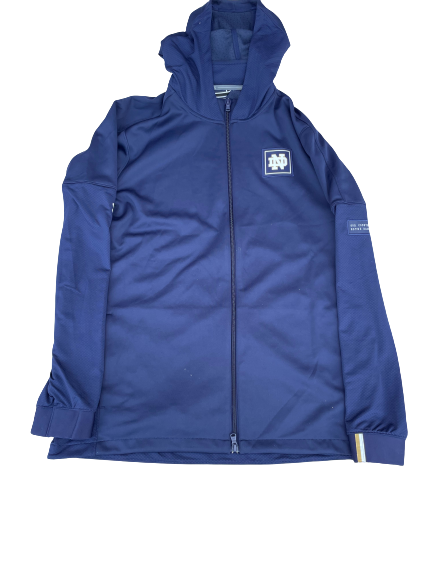 Juwan Durham Notre Dame Basketball Team Issued Zip Up Jacket (Size XL)
