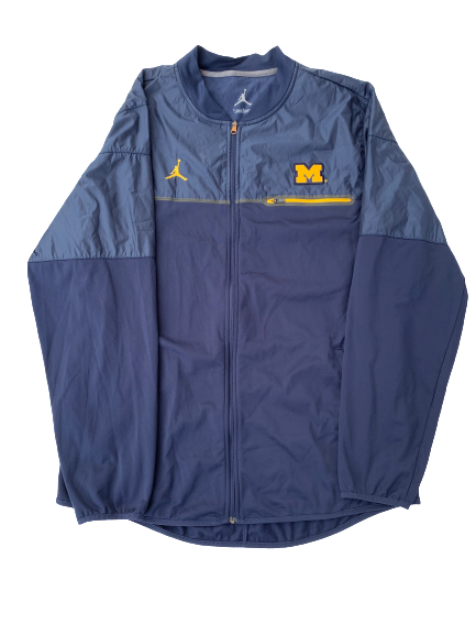 Michigan Basketball Team Issued Jordan Full-Zip Jacket (Size L)