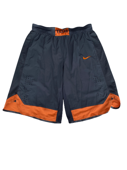 Jase Febres 2017-2018 Texas Basketball Game Worn Shorts (Size M) - Given to Matt Coleman