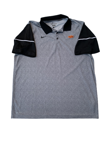 Kaden Polcovich Oklahoma State Team Issued Polo Shirt (Size XL)