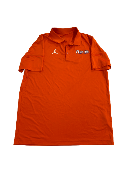 Colin Castleton Florida Basketball Team-Issued Polo Shirt (Size XL)