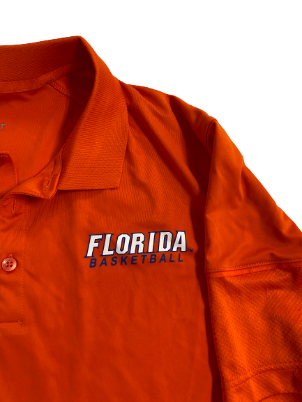 Colin Castleton Florida Basketball Team-Issued Polo Shirt (Size XL)
