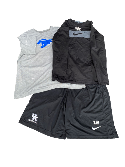 Ryan Shinn Kentucky Baseball Workout Set (2 Shirts & Shorts)