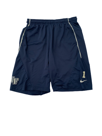 Tabari Hines Wake Forest Team Issued Shorts with Number (Size L)