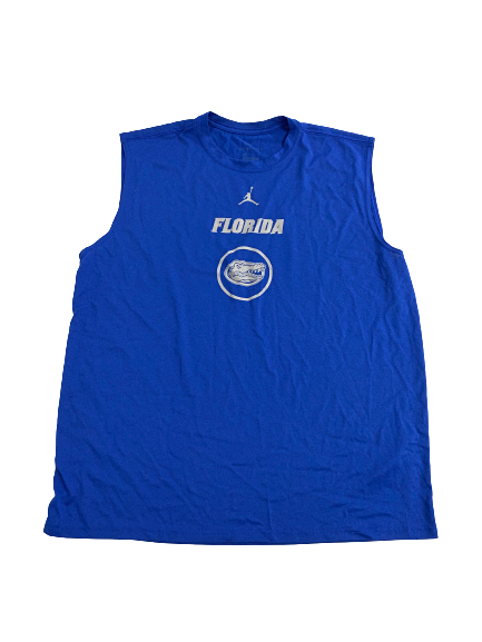 Colin Castleton Florida Basketball Team-Issued Workout Tank (Size XL)