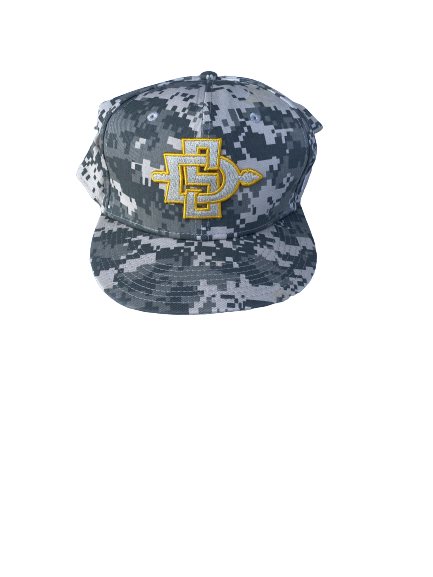 Logan Boyer San Diego State Baseball Game Worn Hat (Size 7 5/8)