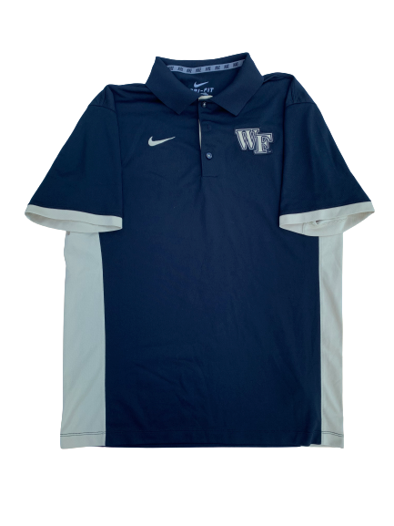 Tabari Hines Wake Forest Team Issued Polo Shirt (Size M)