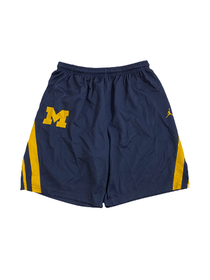 Colin Castleton Michigan Basketball Player-Exclusive Practice Shorts (Size XL)