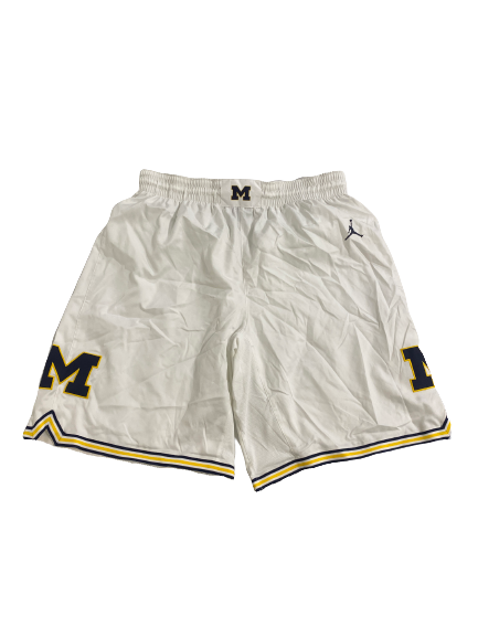 Colin Castleton Michigan Basketball 2018-2019 Season Game-Worn Shorts (Size 40)