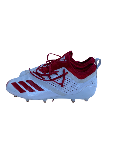 NC State Football Team Issued Worn Cleats (Size 10)