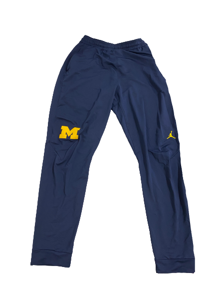 Colin Castleton Michigan Basketball Team-Issued Sweatpants (Size XLTT)