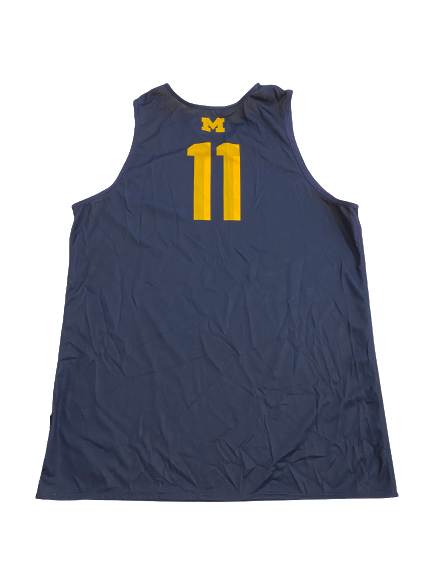 Colin Castleton Michigan Basketball Player-Exclusive Reversible Practice Jersey (Size XL)
