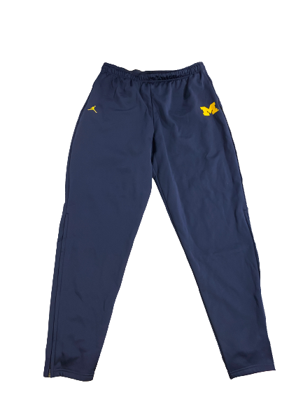Colin Castleton Michigan Basketball Team-Issued Sweatpants (Size XLT)