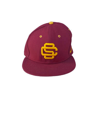 Corey Dempster USC Baseball Game Worn Hat (Size 7 1/8)