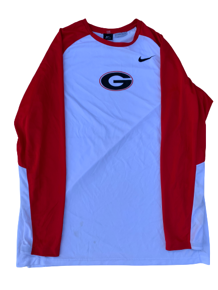 Mike Edwards Georgia Team Exclusive Pre-Game Warm-Up Shooting Shirt (Size XL)
