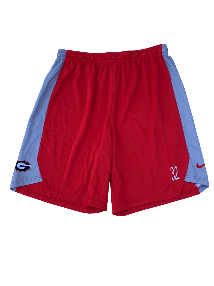 Mike Edwards Georgia Team Issued Practice Shorts with Number (Size XL)