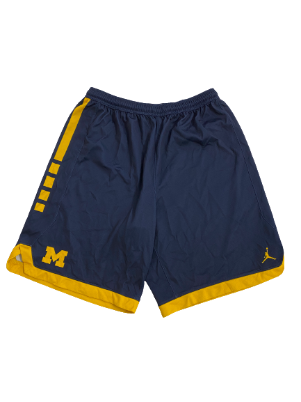 Colin Castleton Michigan Basketball Player-Exclusive Practice Shorts (Size XL)