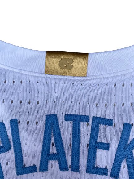 Andrew Platek North Carolina Basketball 2020-2021 (SENIOR SEASON) GAME WORN Jersey (Size 46)