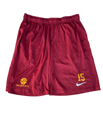 Corey Dempster USC Baseball Workout Shorts (Size M)