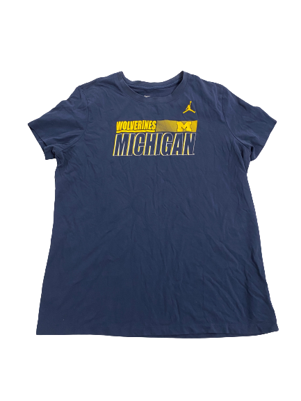 Naz Hillmon Michigan Basketball Team Issued T-Shirt (Size Women&