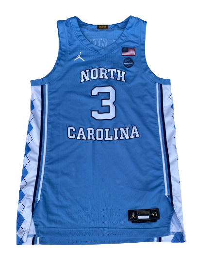 Andrew Platek North Carolina Basketball 2019-2020 (JUNIOR SEASON) Game Worn Jersey (Size 46)