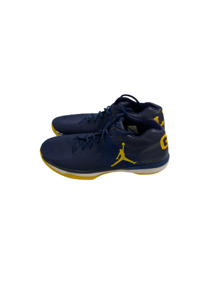 Colin Castleton Michigan Basketball Player-Exclusive Shoes (Size 16)