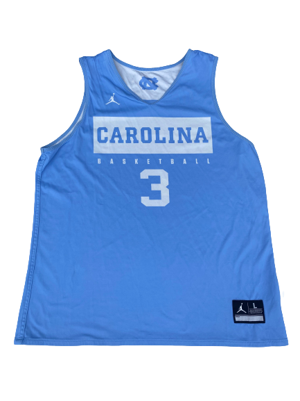Andrew Platek North Carolina Basketball 2019-2020 Season Worn Player Exclusive Reversible Practice Jersey (Size L)