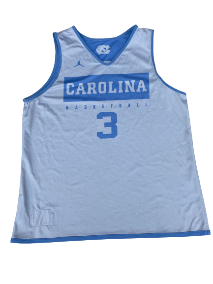 Andrew Platek North Carolina Basketball 2019-2020 Season Worn Player Exclusive Reversible Practice Jersey (Size L)