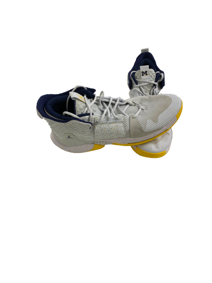 Colin Castleton Michigan Basketball Player-Exclusive Why Not Zero.2 Shoes (Size 16)