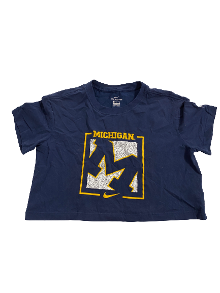 Naz Hillmon Michigan Basketball Crop-Top Shirt (Size Women&