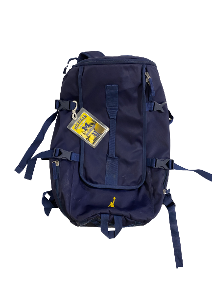 Colin Castleton Michigan Basketball Player-Exclusive Backpack With Player Tag (Used for March Madness)