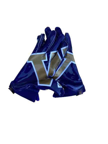 Elijah Molden Washington Football Player Exclusive Football Gloves (Size XL)