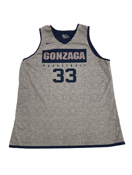 Killian Tillie Gonzaga Basketball Player-Exclusive Reversible Practice Jersey (Size XL)