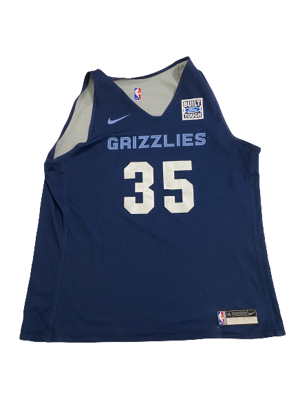 Killian Tillie Memphis Grizzlies Player-Exclusive Reversible Practice Jersey (Size XL)