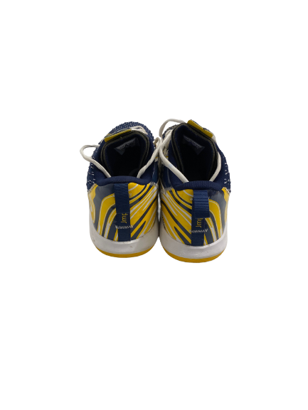 Naz Hillmon Michigan Basketball Signed Game Worn Player Exclusive Shoes (Size 11)