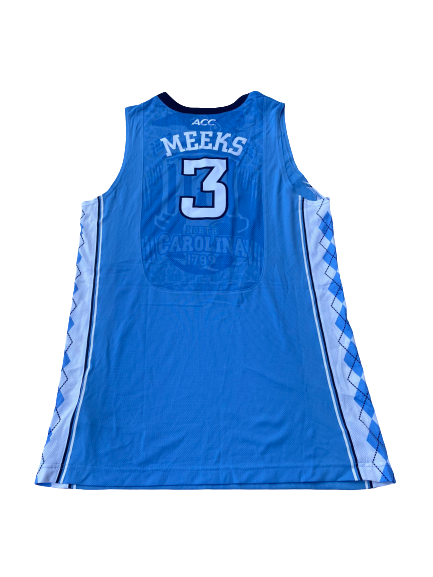 Kennedy Meeks UNC Basketball 2013-2014 Season Game-Worn Jersey (Photo Matched)(Size 54)