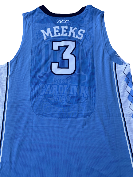 Kennedy Meeks UNC Basketball 2013-2014 Season Game-Worn Jersey (Photo Matched)(Size 54)