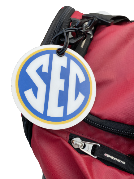 Matt Womack Alabama Football Team Issued Travel Duffel Bag with 2016 SEC Championship Player Tag